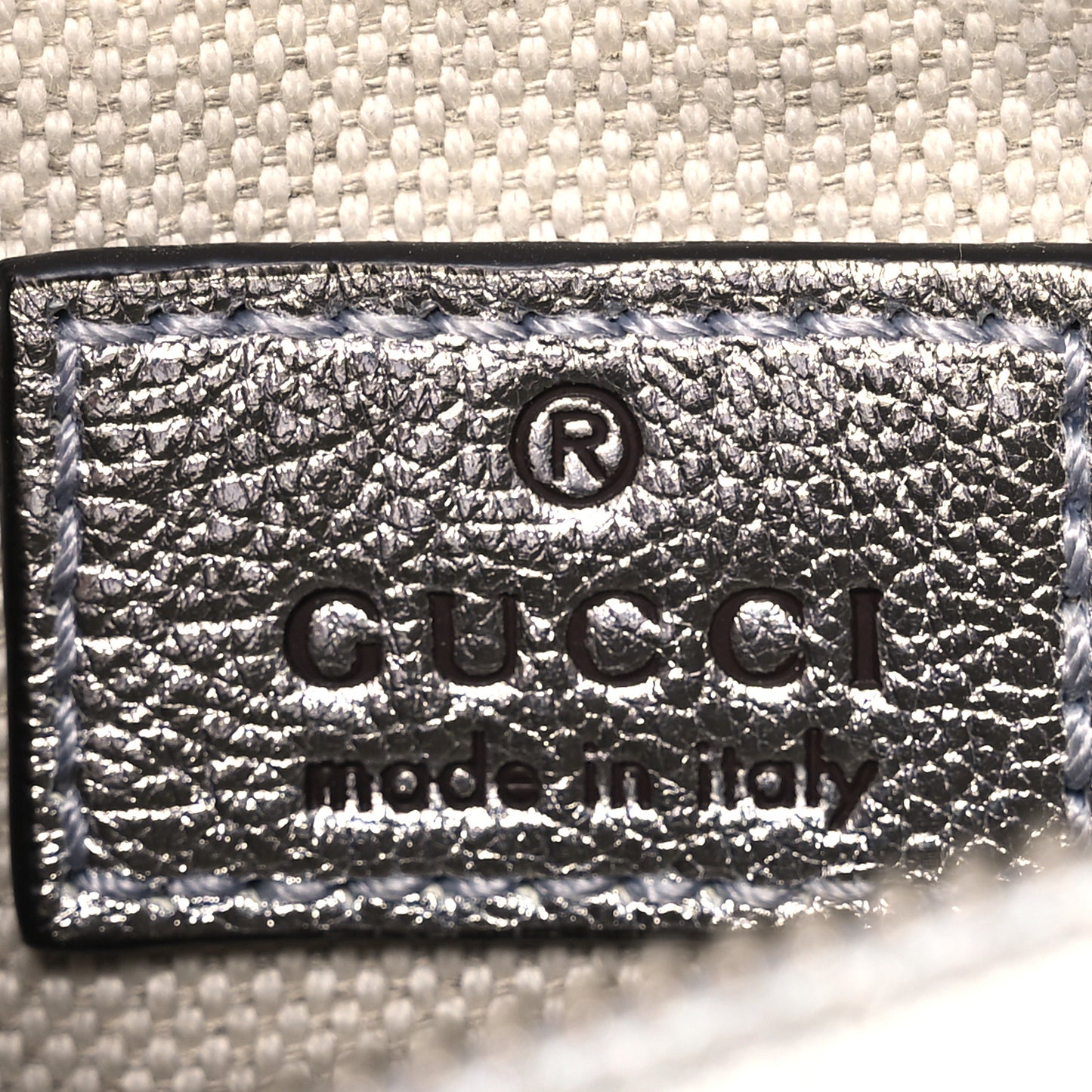 Sakai Be Green Calfskin Diagonal Stitched Mini Blondie Barrel Shoulder Bag Silver