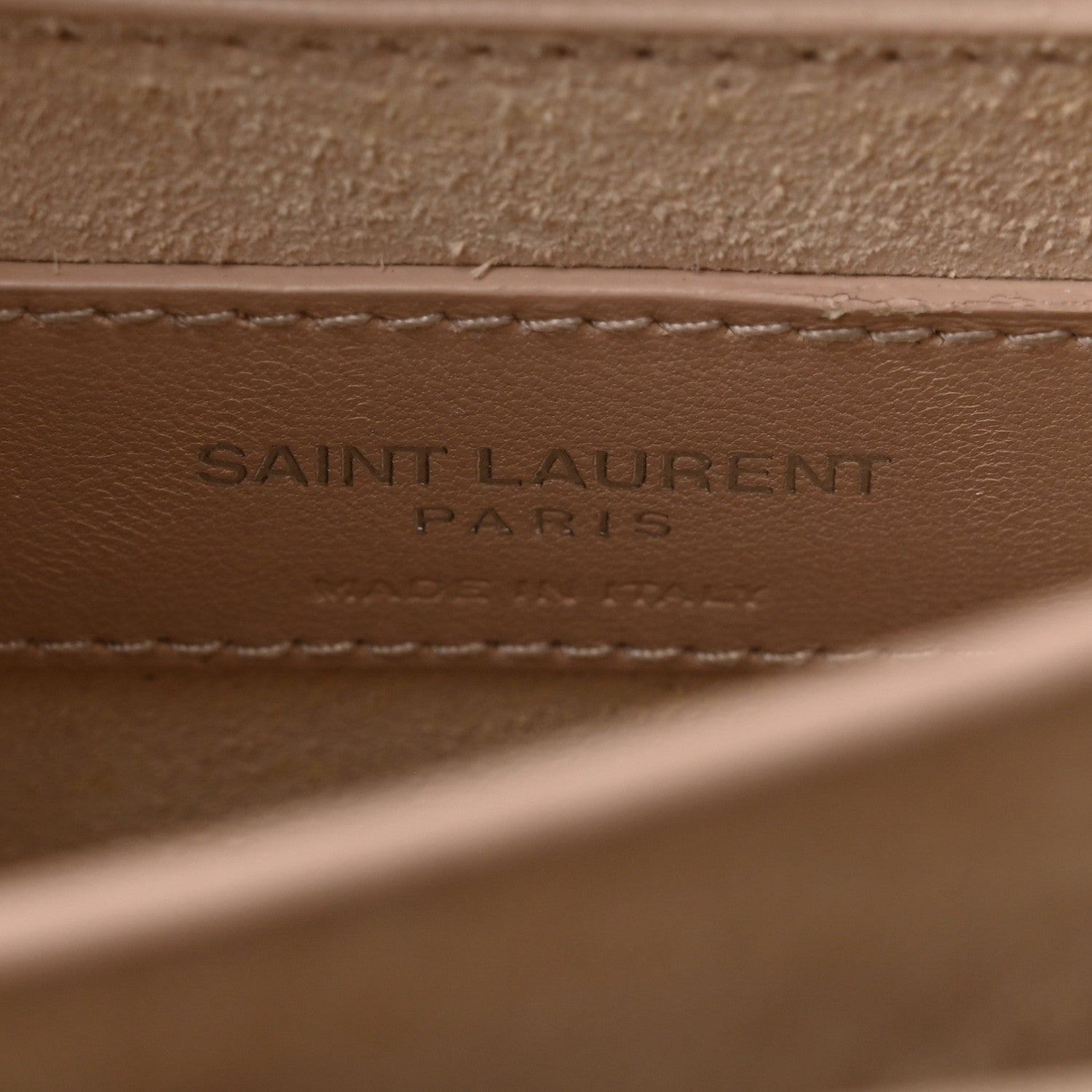 Saint Laurent Calfskin Crocodile Embossed Medium Monogram Sunset Rose Antic 7 of 14