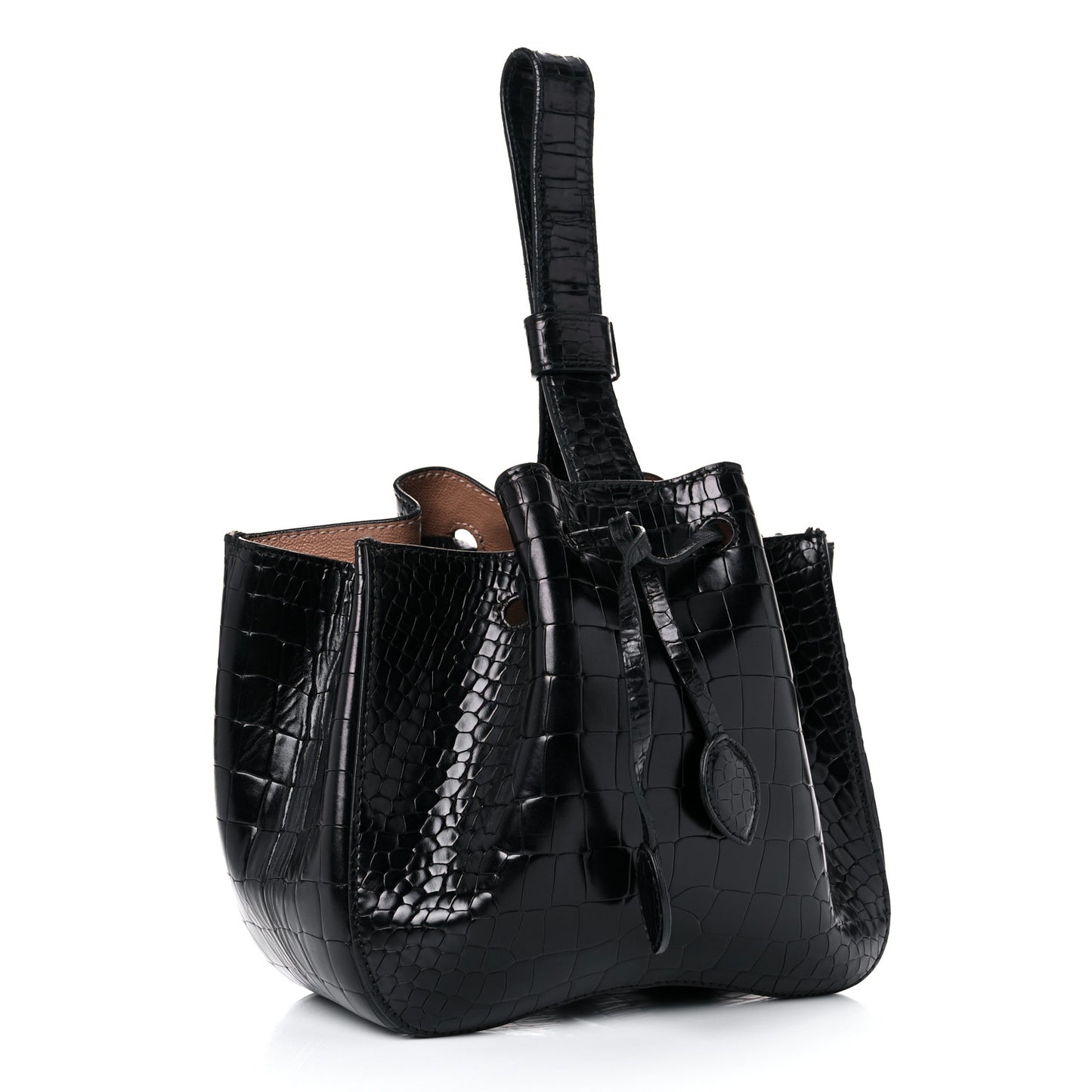 Alligator Rose-Marie 19 Bag Black