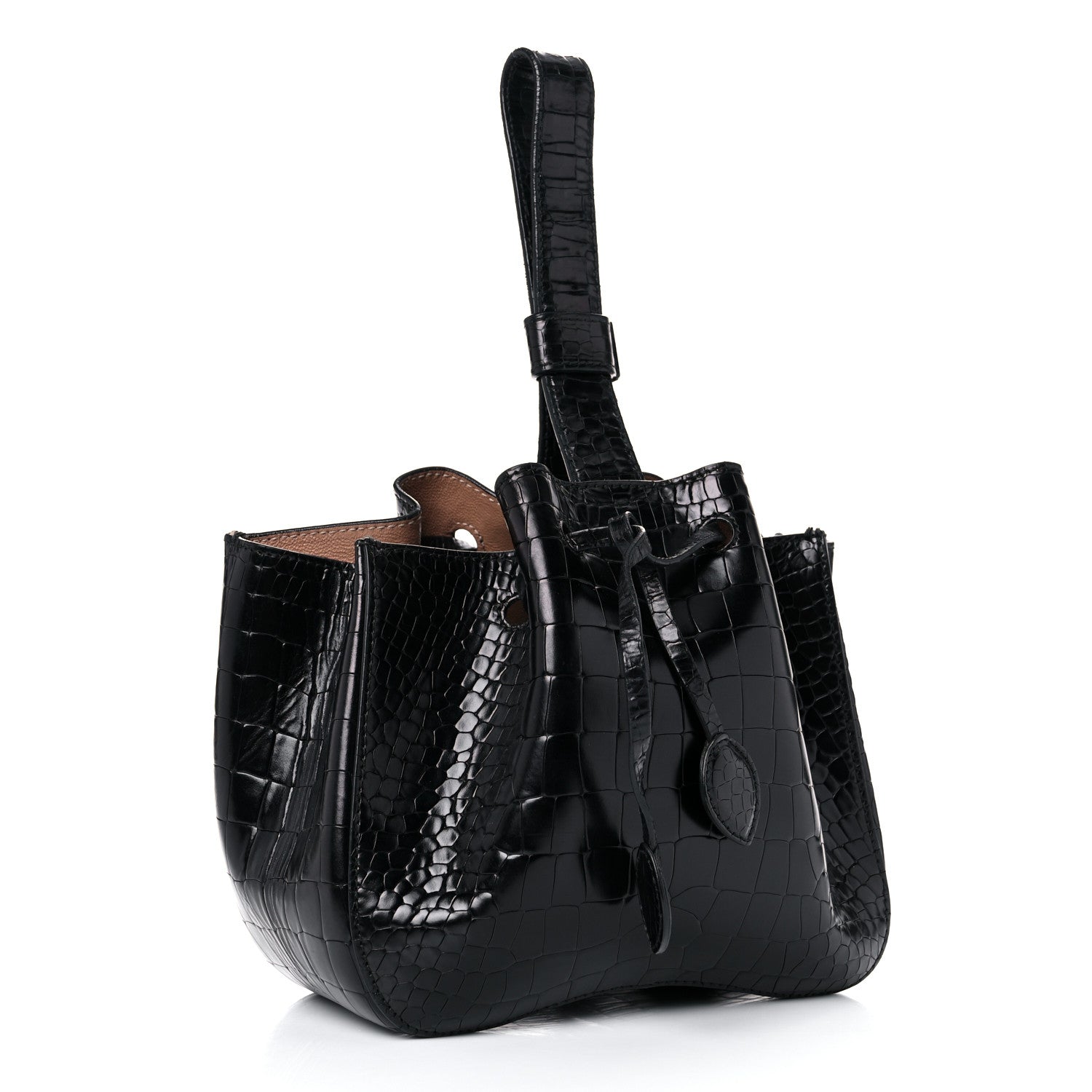 Alaia Alligator Rose-Marie 19 Bag Black 3 of 13