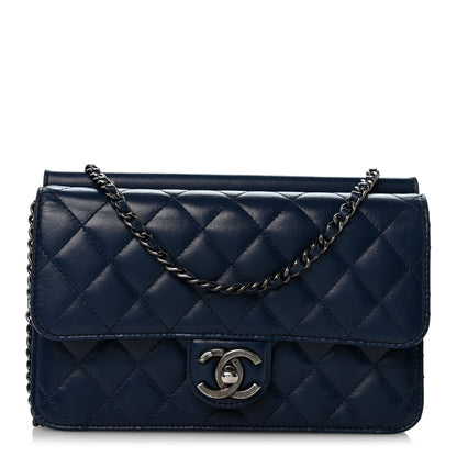 Chanel Lambskin Quilted Medium Crossing Times Flap Blue 1 of 13