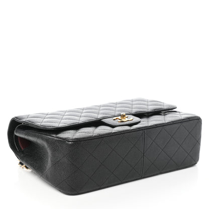 Chanel Caviar Quilted Jumbo Double Flap Black 4 of 9