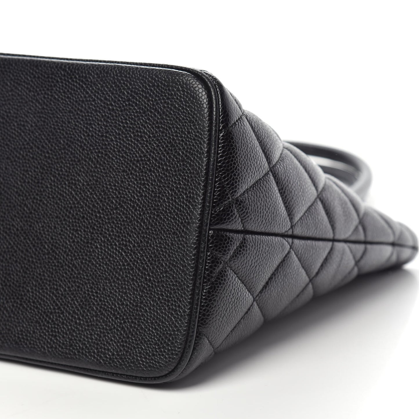 Caviar Quilted Medallion Tote Black
