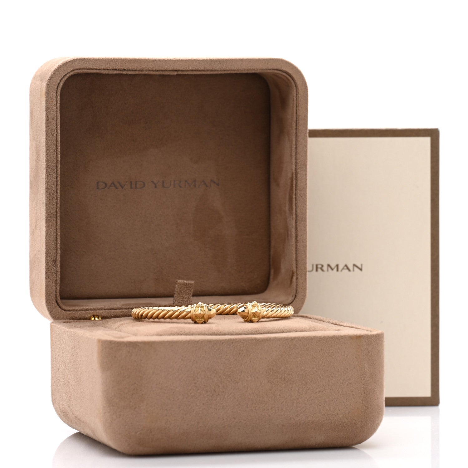 David Yurman 18K Yellow Gold 5mm Cable Renaissance Bracelet 4 of 4