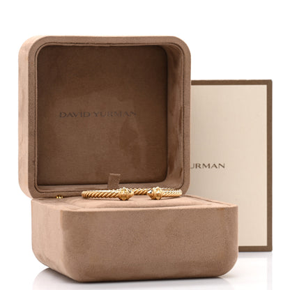 David Yurman 18K Yellow Gold 5mm Cable Renaissance Bracelet 4 of 4