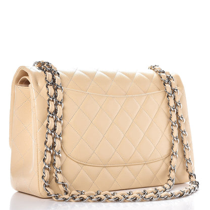 Chanel Caviar Quilted Jumbo Double Flap Beige Clair 4 of 10