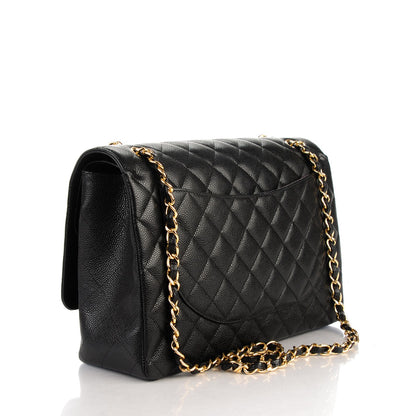 Chanel Caviar Quilted Maxi Double Flap Black 3 of 8
