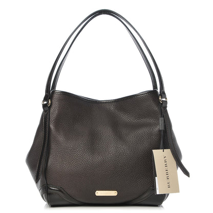 Burberry Grainy Calfskin Small Canterbury Tote Dark Chocolate 1 of 11