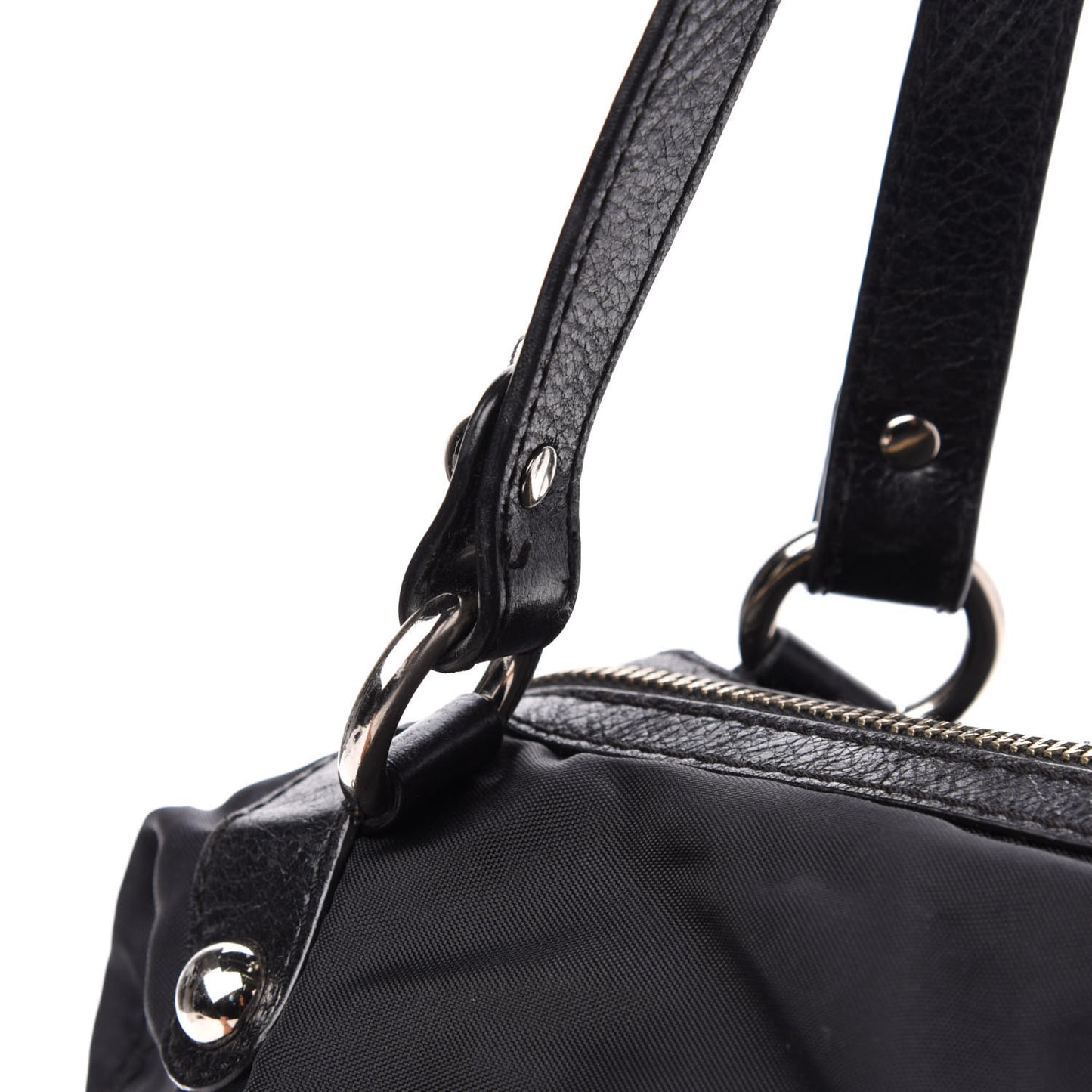 Nylon Mila Shoulder Bag Black