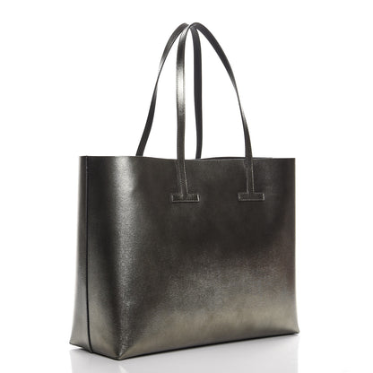 Tom Ford Laminated Calfskin Medium T Tote Anthracite 3 of 7