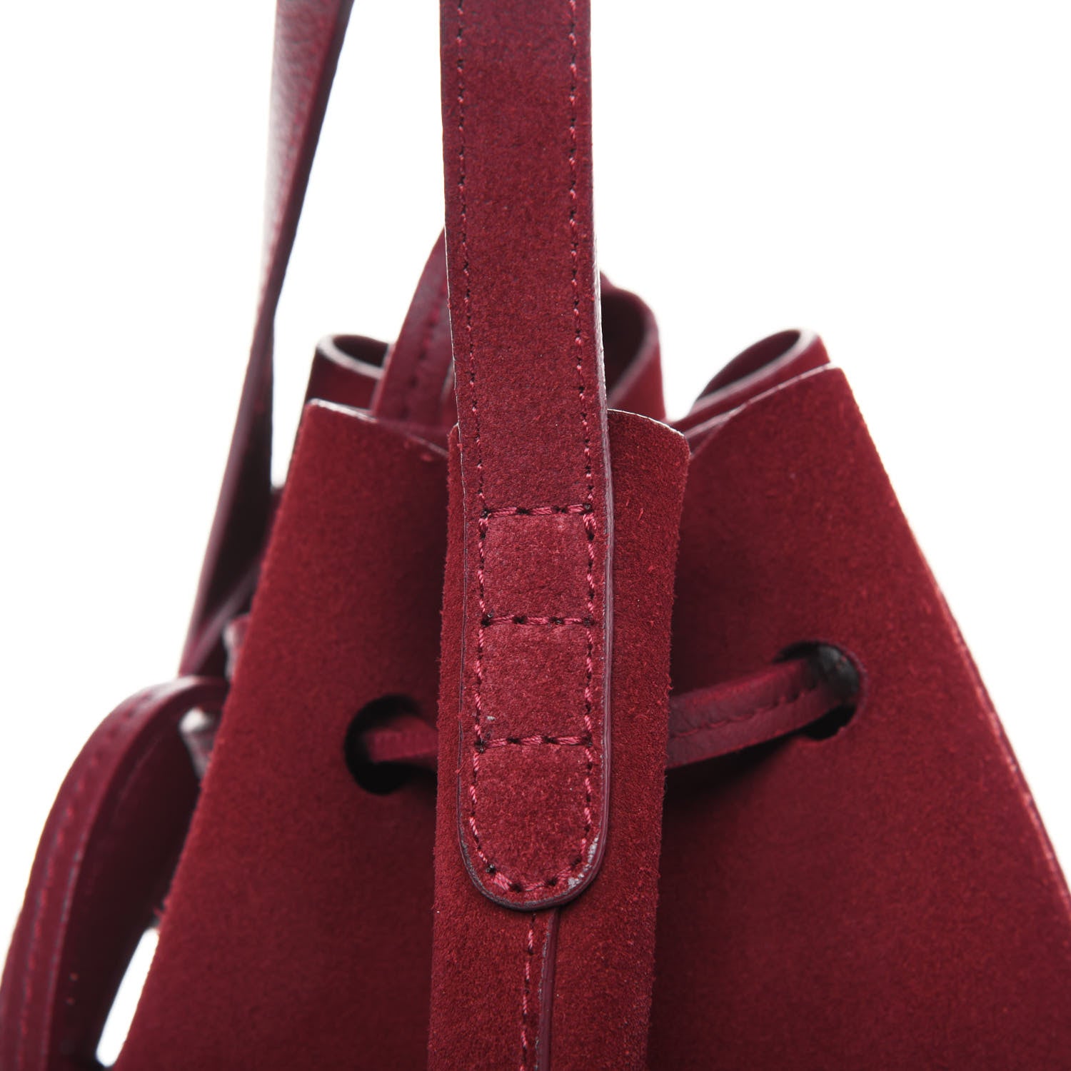 Mansur Gavriel Suede Mini Bucket Bag Rococo 14 of 14