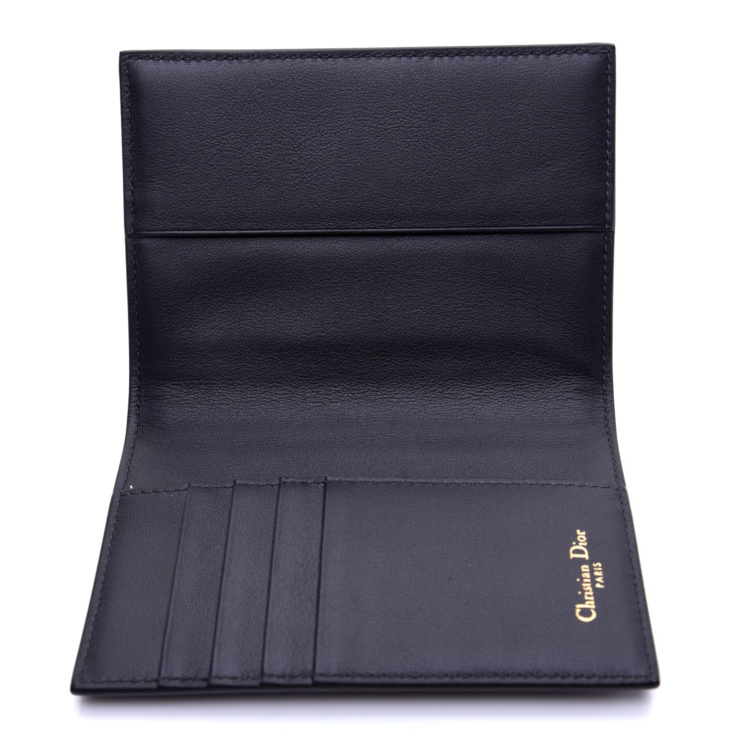 Christian Dior Calfskin Oblique Passport Holder Blue 9 of 9