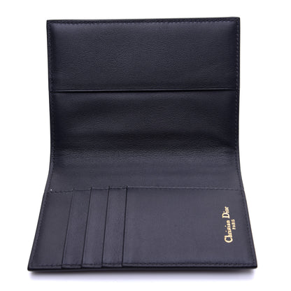 Christian Dior Calfskin Oblique Passport Holder Blue 9 of 9