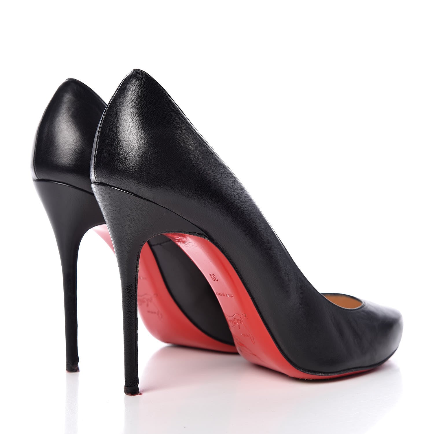 Christian Louboutin Kid Hi Elisa 100 Pumps 39 Black 4 of 12