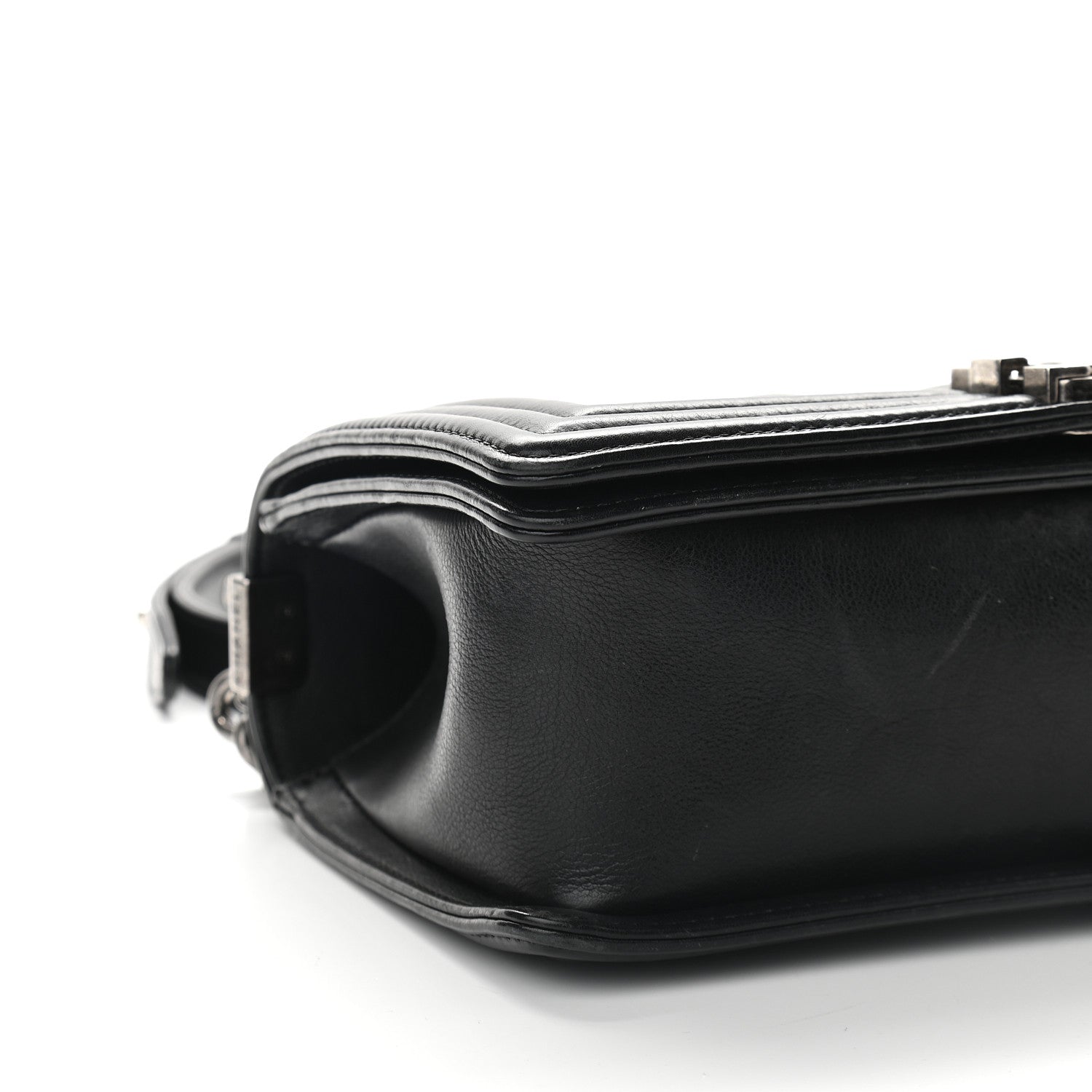 Chanel Calfskin Double Stitch Medium Boy Flap Black 8 of 9