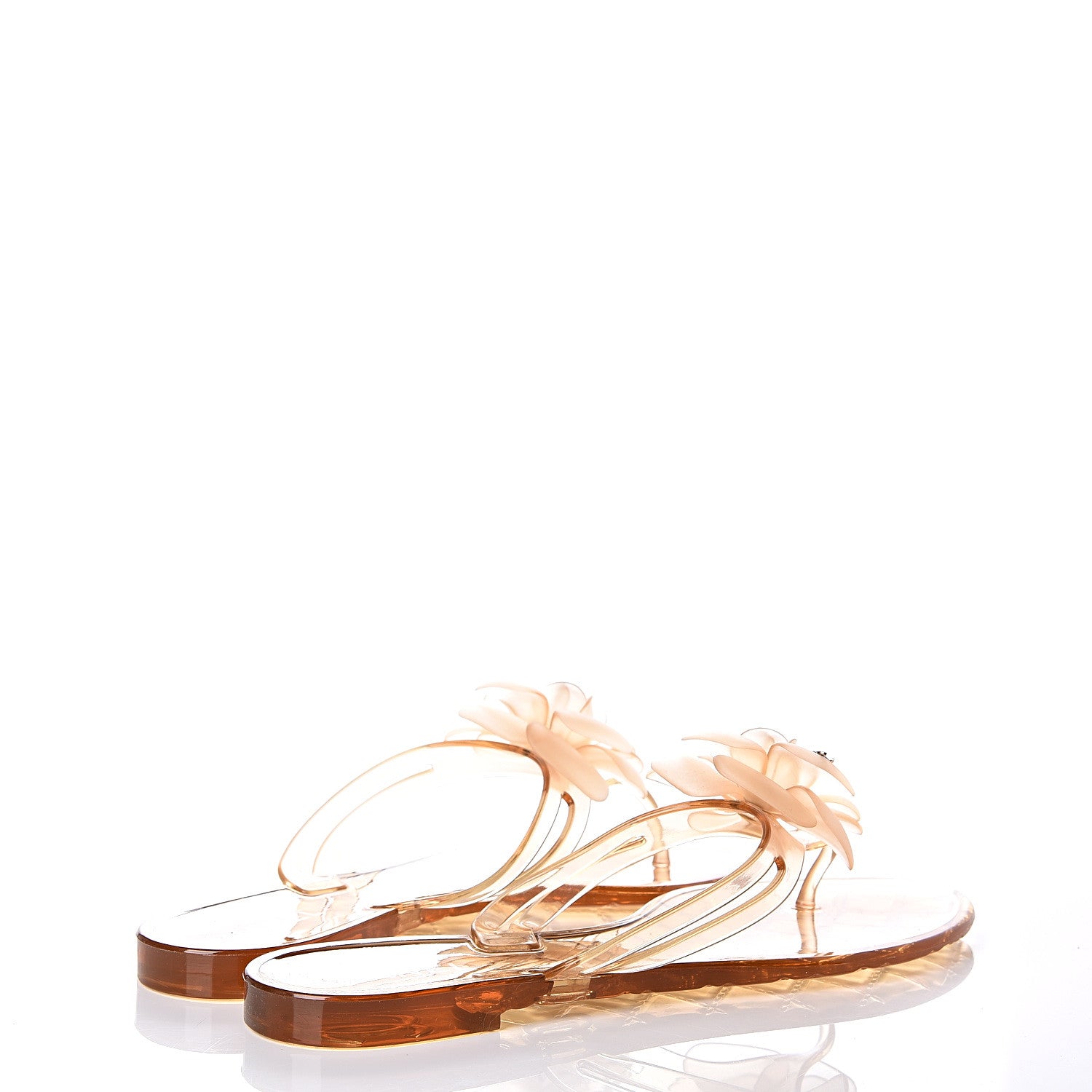 Chanel Jelly Camellia Thong Sandals 39 Rose Clair 4 of 10