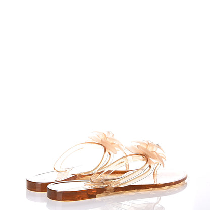Chanel Jelly Camellia Thong Sandals 39 Rose Clair 4 of 10