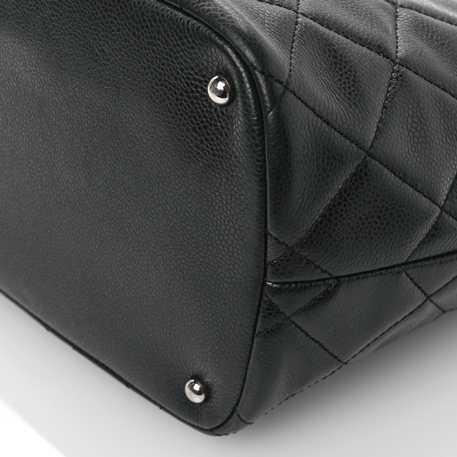 Chanel Caviar Quilted CC Timeless Soft Tote Black 10 of 11
