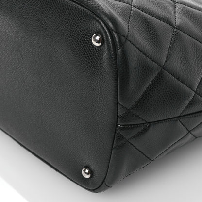 Chanel Caviar Quilted CC Timeless Soft Tote Black 10 of 11