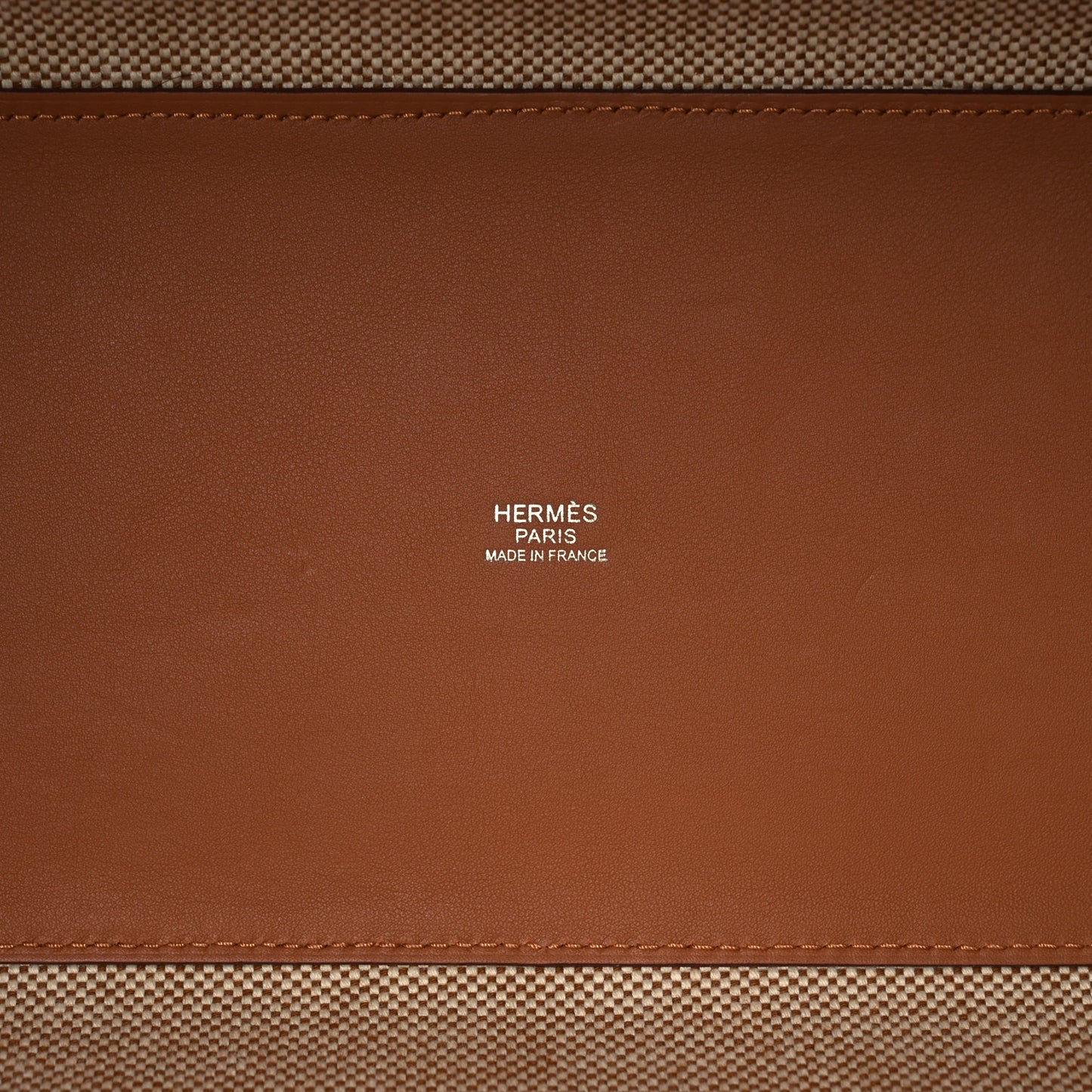Swift H Canvas Cabas H En Biais 40 Ecru Naturel Gold