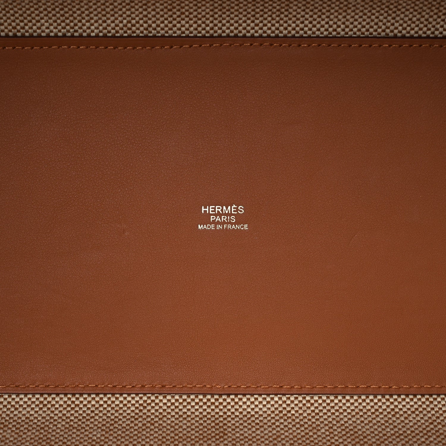 Hermes Swift H Canvas Cabas H En Biais 40 Ecru Naturel Gold 6 of 10