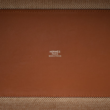 Hermes Swift H Canvas Cabas H En Biais 40 Ecru Naturel Gold 6 of 10