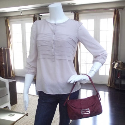 Fendi Zucchino Baguette Burgundy 2 of 12