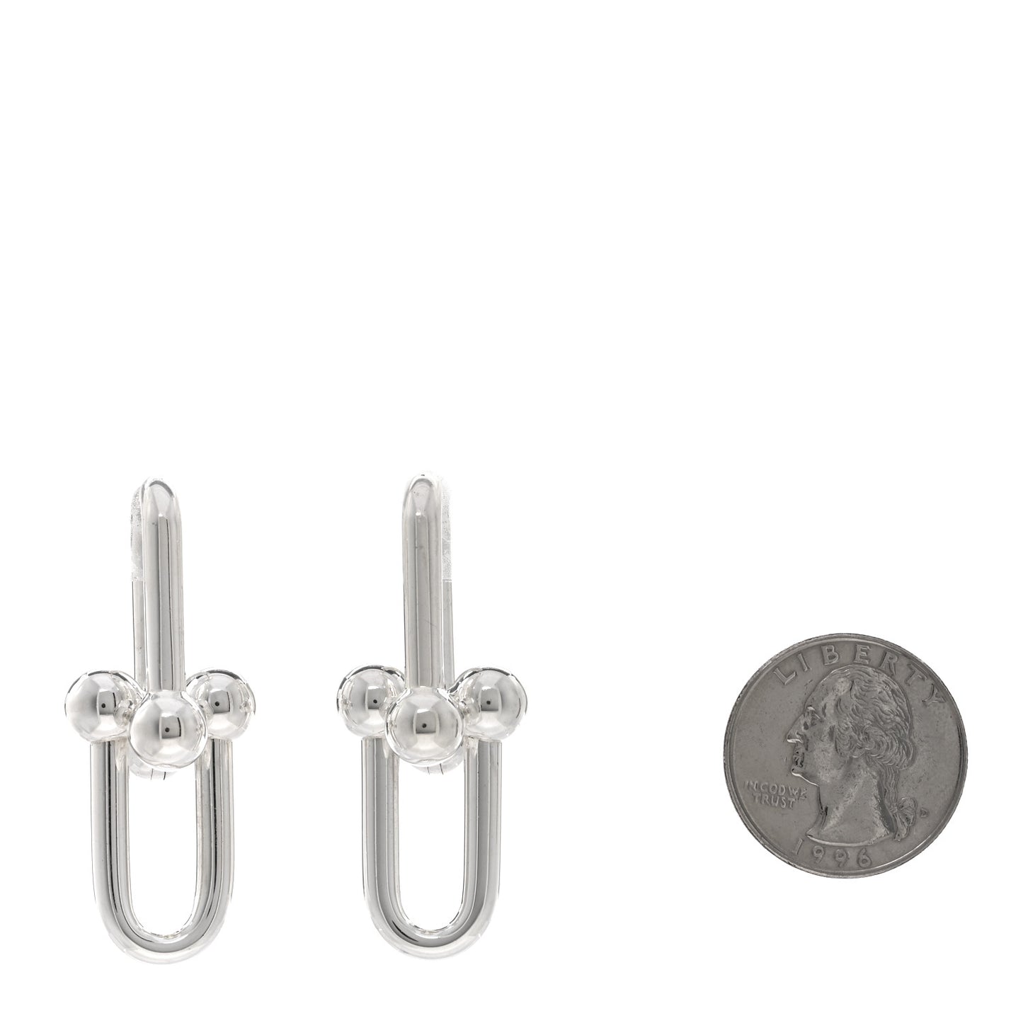 Sterling Silver Extra Large HardWear Link Earrings