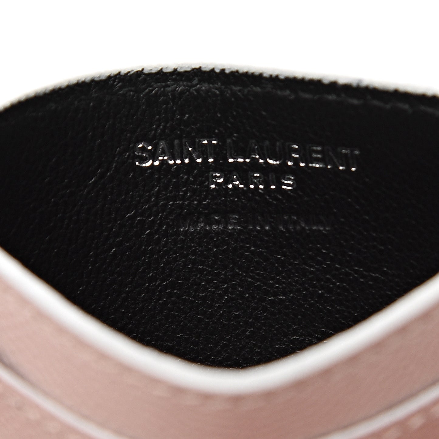 Grain De Poudre Monogram Credit Card Case Rose