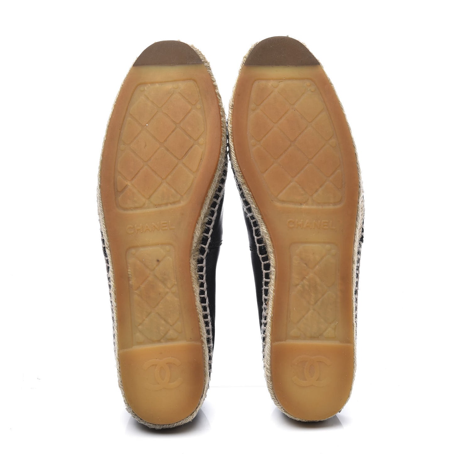 Lambskin CC Espadrilles 42 Black