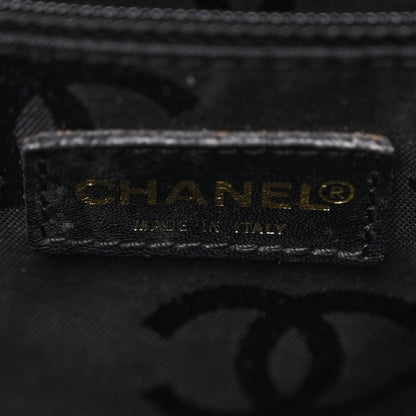 Chanel Calfskin Wild Stitch Vertical Top Handle Bag Black 7 of 15