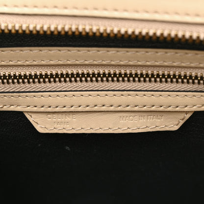 Celine Satin Calfskin Micro Bi-Color Luggage Powder Black 6 of 16