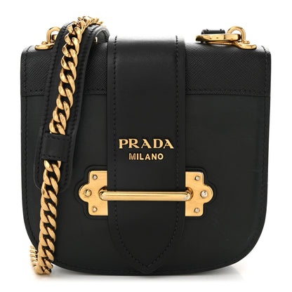 Prada City Calf Saffiano Cahier Crossbody Bag Green 1 of 9