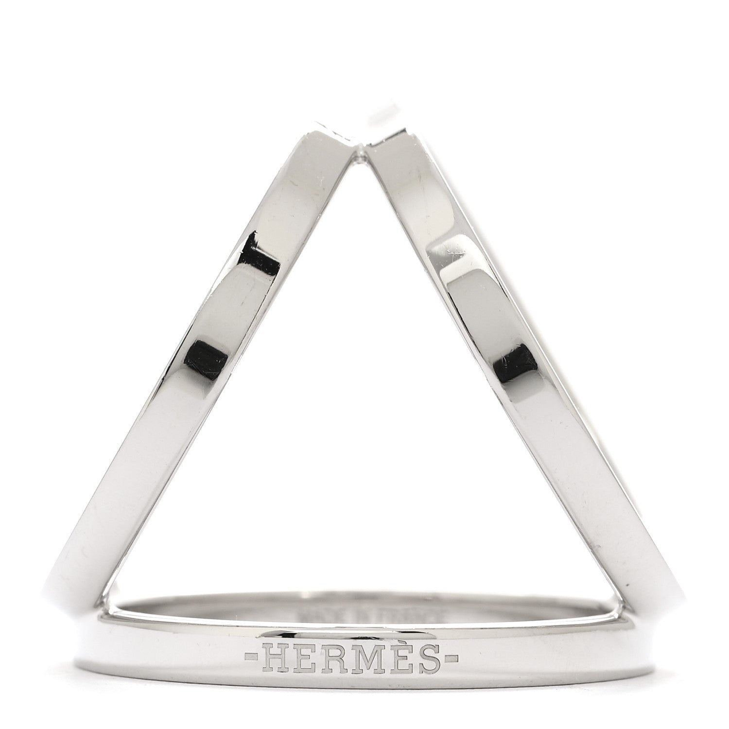 Hermes Palladium Trio Scarf Ring 1 of 5