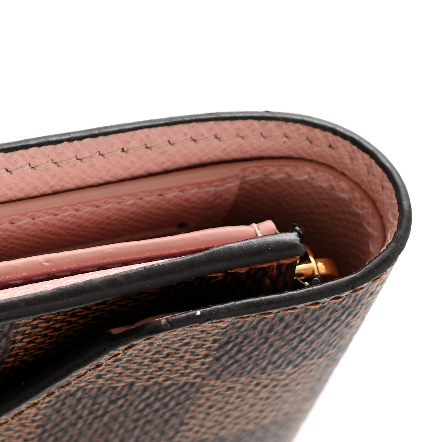 Louis Vuitton Damier Ebene Victorine Wallet Rose Ballerine 1856454