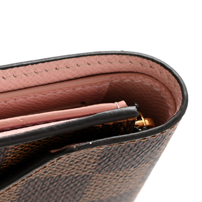 Louis Vuitton Damier Ebene Victorine Wallet Rose Ballerine 8 of 8