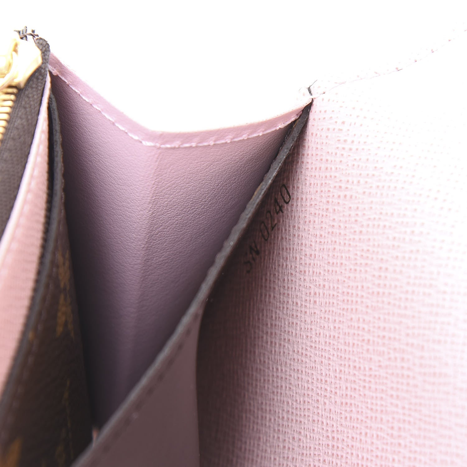 Louis Vuitton Monogram Emilie Wallet Rose Ballerine 9 of 11