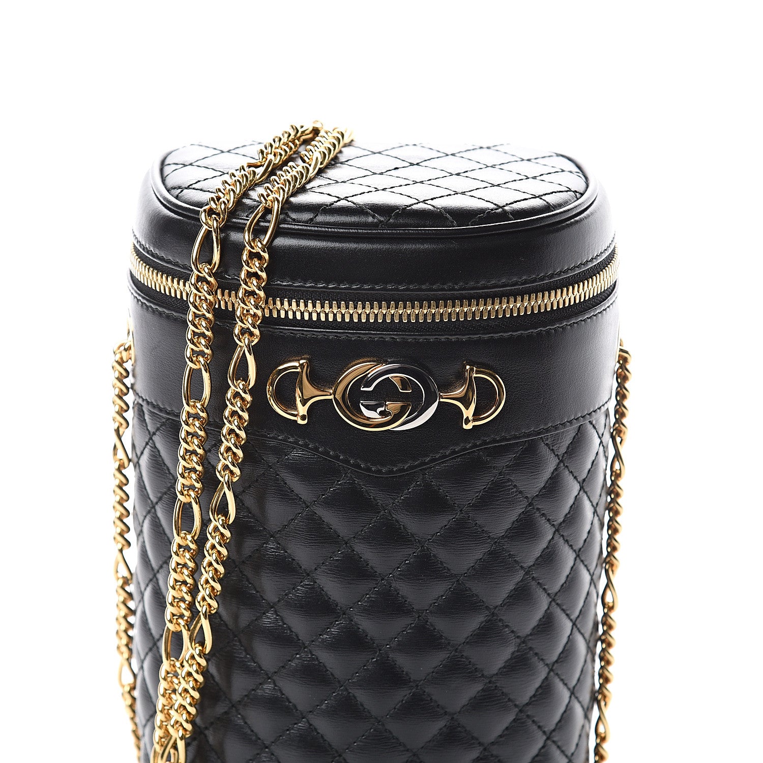 Gucci Calfskin Trapuntata Zumi Belt Bag Black 6 of 8