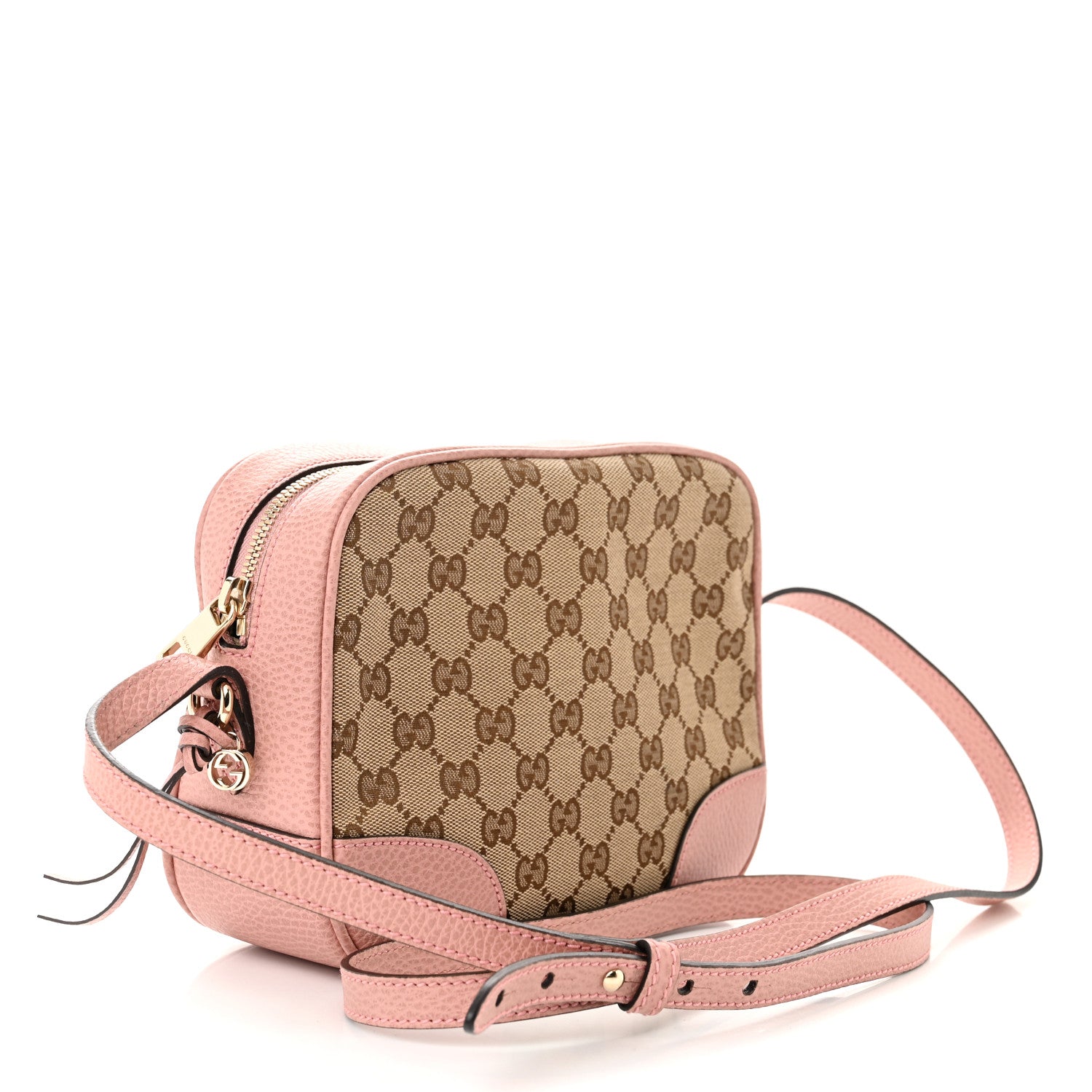 Gucci Monogram Mini Bree Messenger Bag Beige Soft Pink 3 of 12