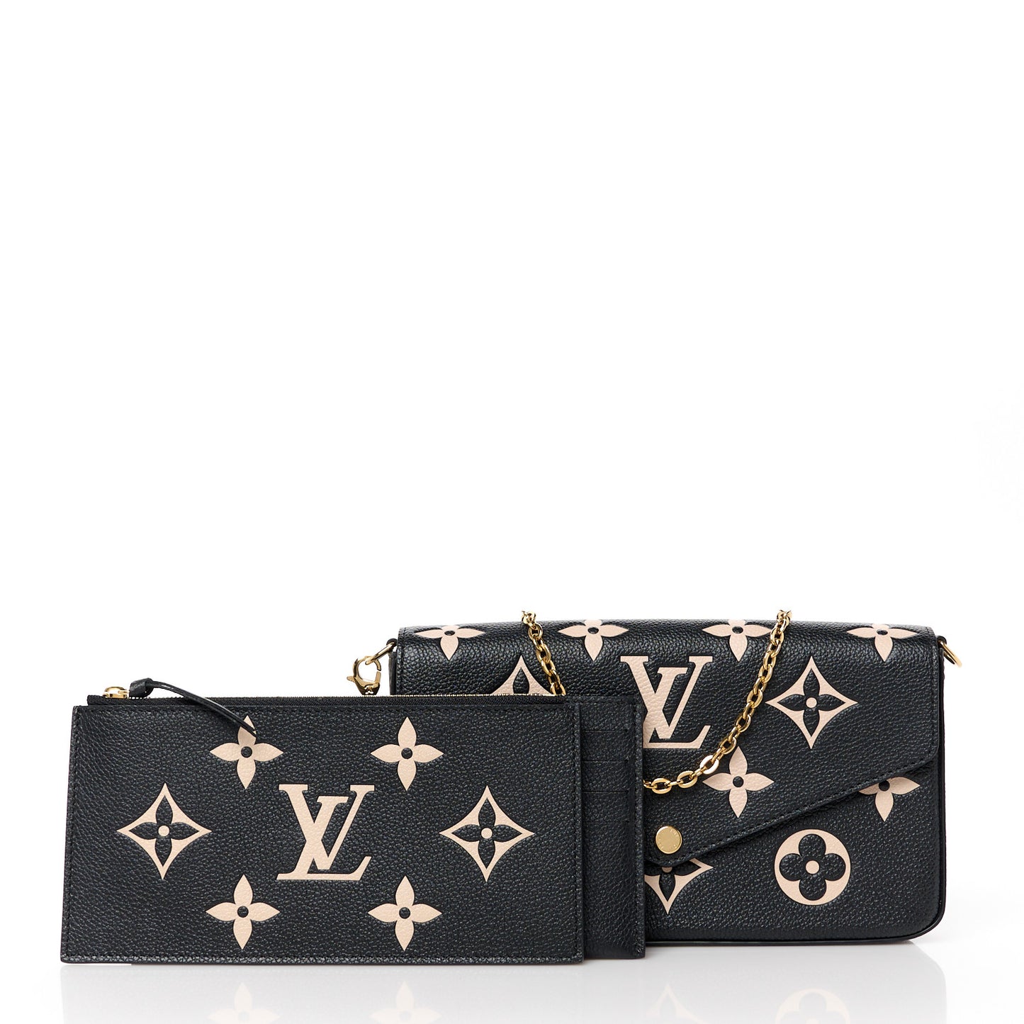 Empreinte Monogram Giant Felicie Pochette Black Beige