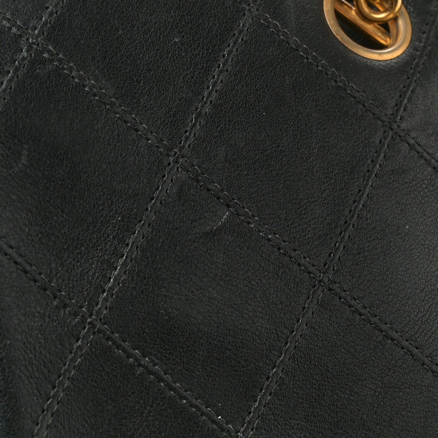 Calfskin Stitched XL Weekender Black