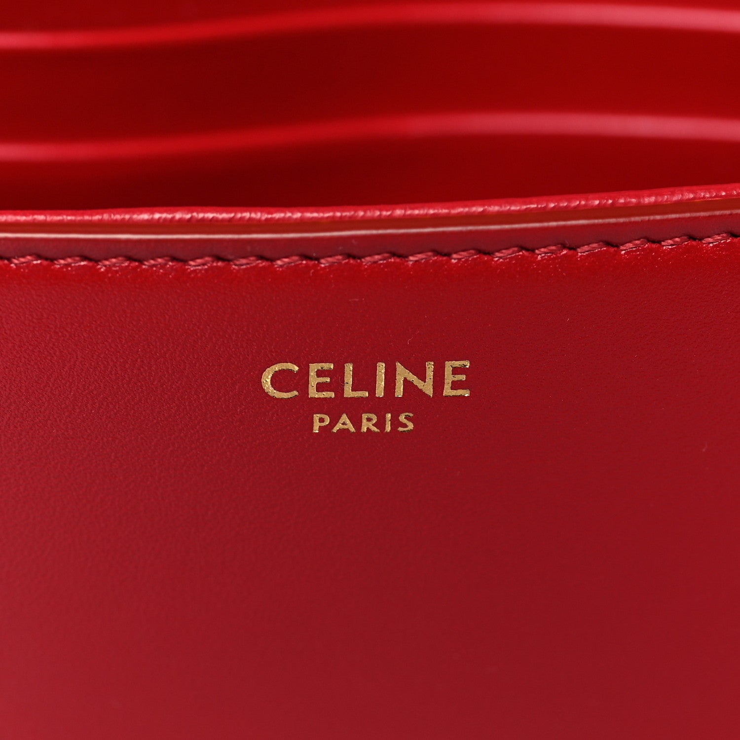 Celine Smooth Calfskin Tassel Belt Bag Red 6 of 8