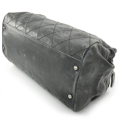 Chanel Caviar Outdoor Ligne Doctor Bag Black/Dk Grn tint 6 of 13