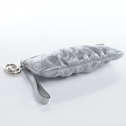 Gucci Guccissima New Britt Wristlet Silver 4 of 8