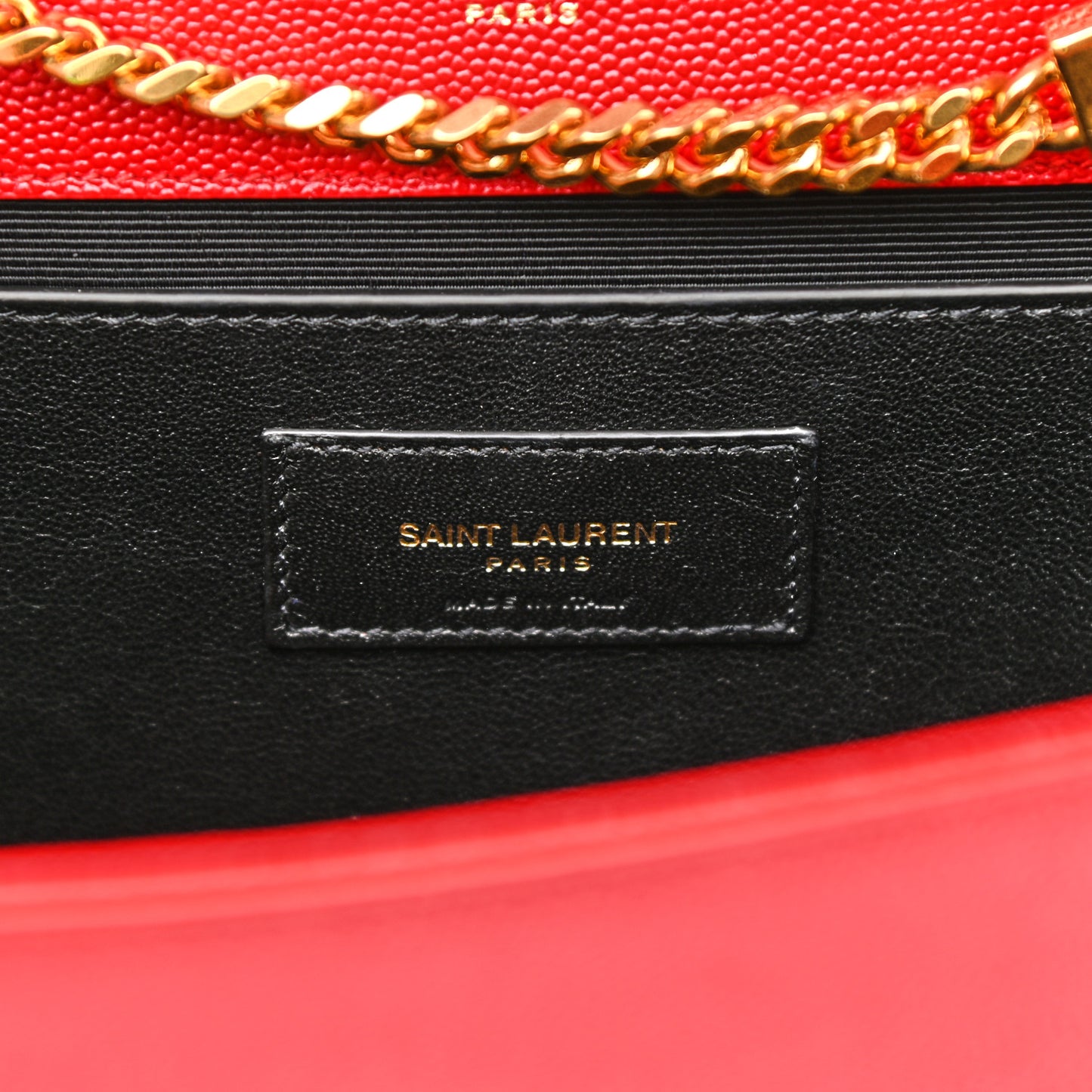 Grain De Poudre Medium Monogram Kate Satchel Red