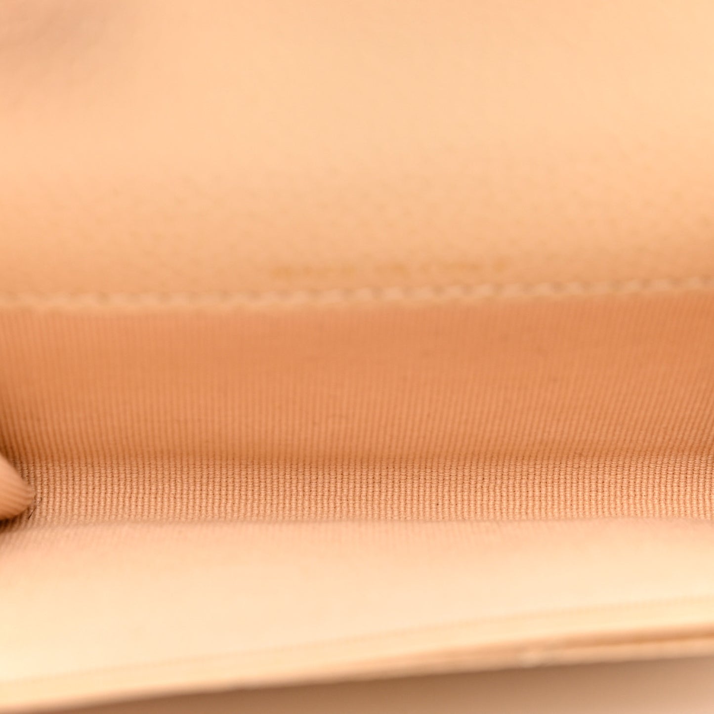 Caviar Quilted Flap Card Holder Wallet Beige