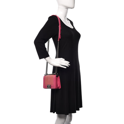 Chanel Galuchat Stingray Small Boy Flap Pink 2 of 13