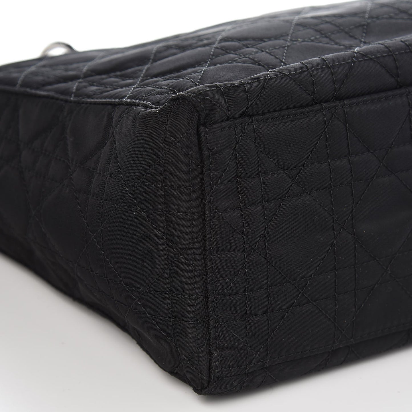 Nylon Cannage Large Lady Dior Black