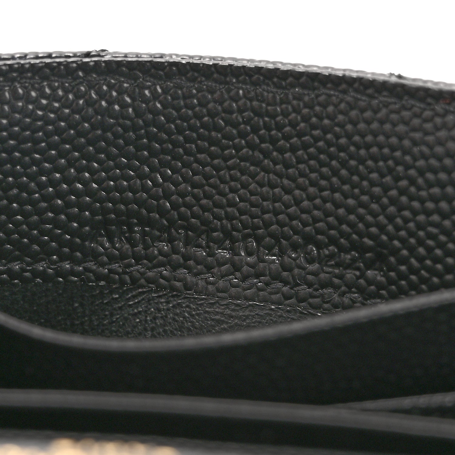 Saint Laurent Grain De Poudre Matelasse Chevron Small Monogram Envelope Wallet Black 7 of 8