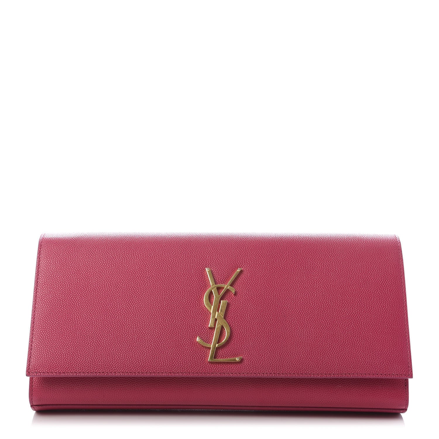 Saint Laurent Grain De Poudre Classic Monogram Cassandre Clutch Lipstick Fuchsia 1 of 9